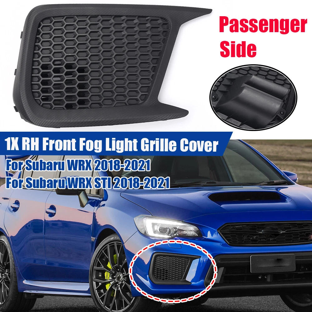 Passenger Side Fog Light Grille Cover Trim Bezel for Subaru WRX STI (2018–2021)