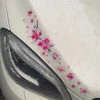 2 x Car Sticker Cherry Blossom Vinyl Scratches Car Decoration