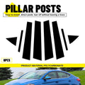 8X B-Pillar Post Door Window Trim Black for Hyundai Avante (2017–2020)