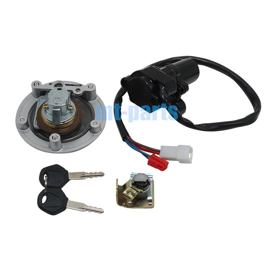 Ignition Key Switch, Fuel Tank Cap, Seat Lock Set for Yamaha YZF R1 (2004–2014)