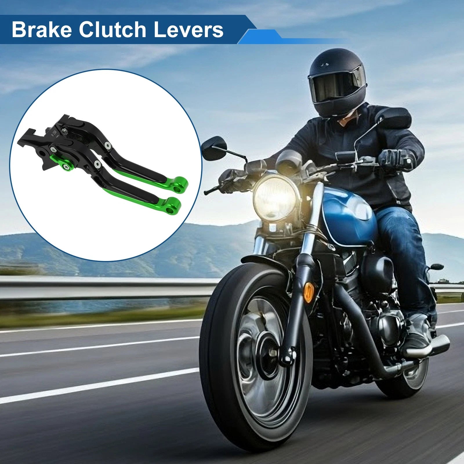 Short Long Brake Clutch Levers for Honda Rebel CMX 500 300 (2017–2021) Black Green