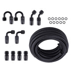 20 Feet AN6 -6AN Stainless Steel Nylon Braided Oil Fuel Hose Line Kit