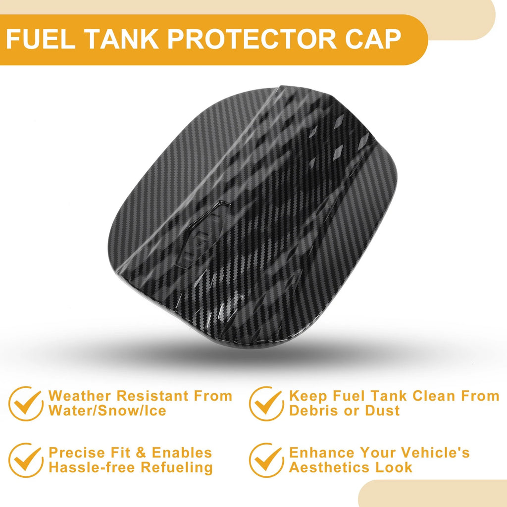 Fuel Tank Door Cap for Hyundai Sonata (2024–2025) Carbon Fiber Black