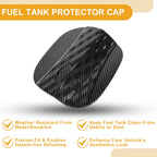 Fuel Tank Door Cap for Hyundai Sonata (2024–2025) Carbon Fiber Black