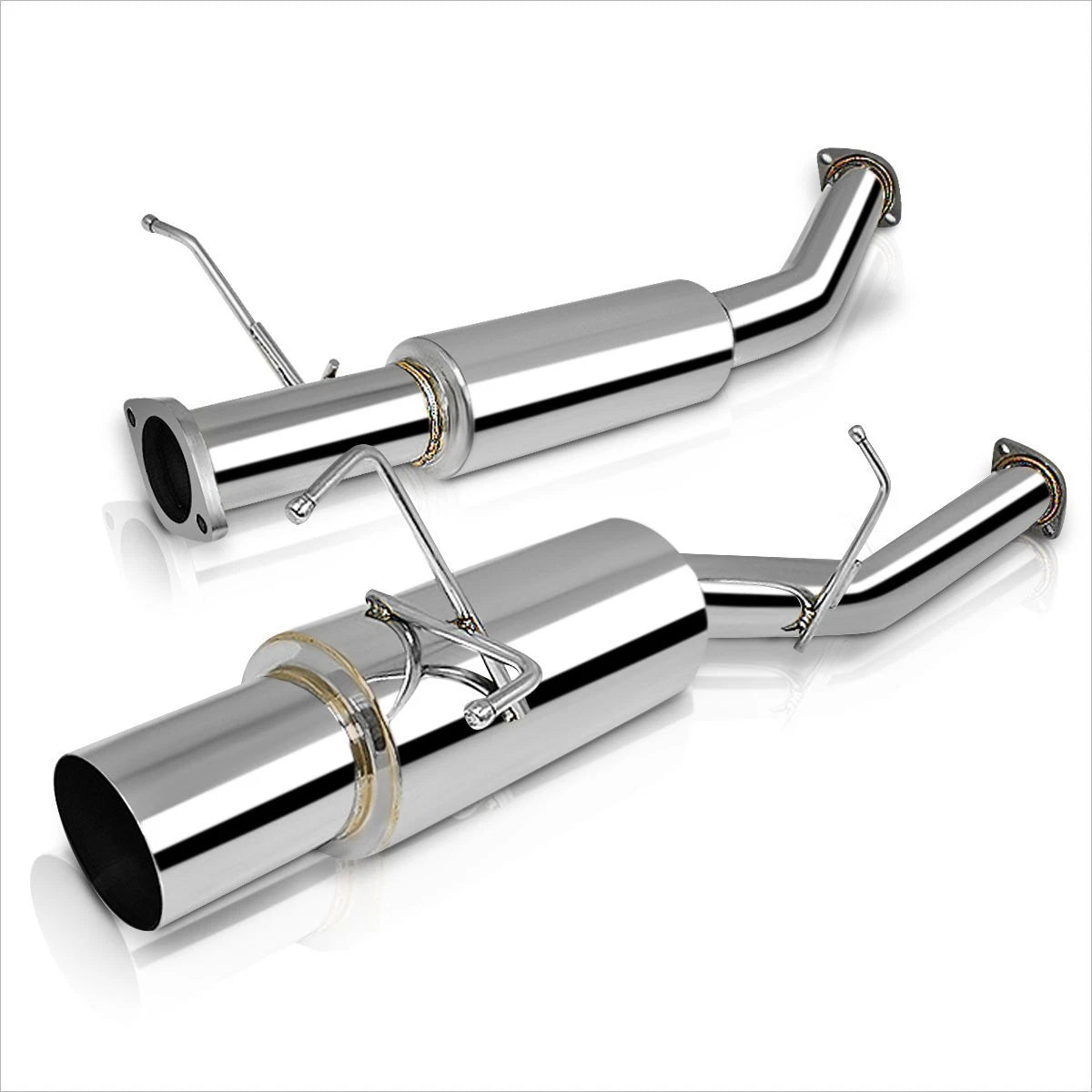 4" Tip Muffler Catback Exhaust System for Nissan 240SX S13 (1989–1994)