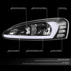 3D LED Bar Headlights for Pontiac Grand Prix (2004–2008)