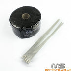 Black Pipe Wrap Exhaust Turbo Heat Manifold Header 2" for Car
