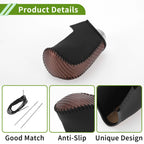 1 Pc Gear Shift Knob Cover for Mazda 3 (2014–2018) Brown Carbon Fiber