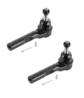 Set of 2 Front Outer Steering Tie Rod Ends for Chevrolet Pontiac Saturn