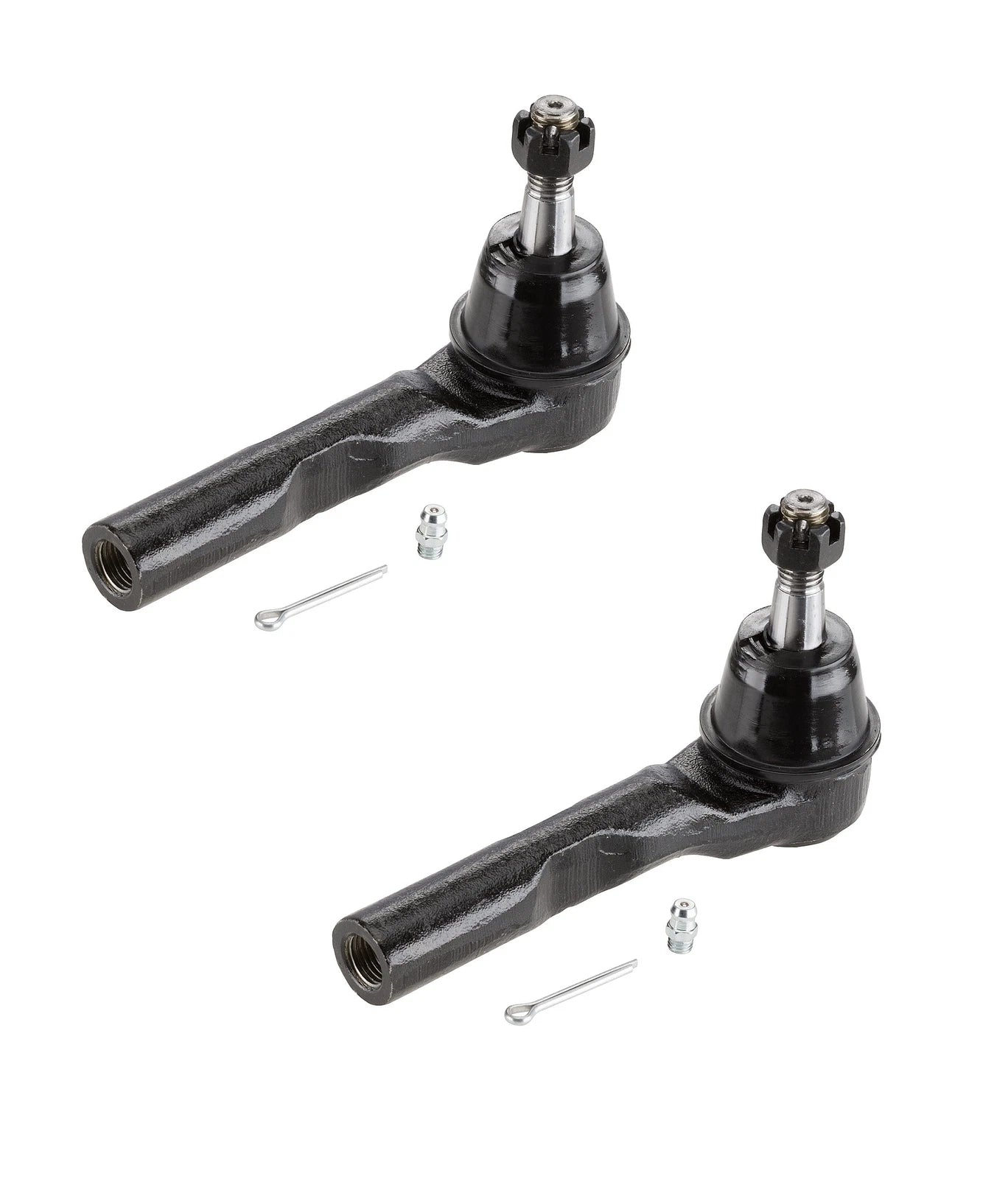 Set of 2 Front Outer Steering Tie Rod Ends for Chevrolet Pontiac Saturn