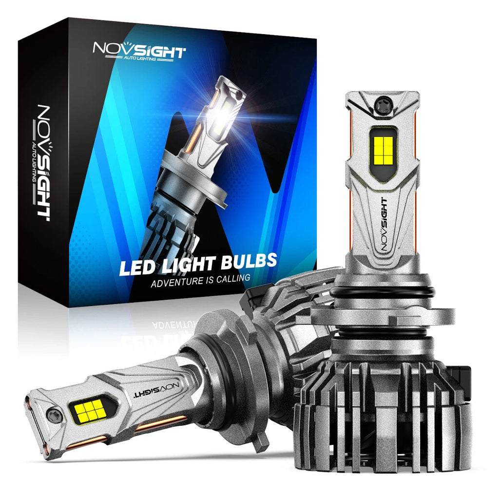 2X 9006 LED Headlight Bulbs for NOVSIGHT (30000LM, 6500K)