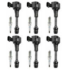 6X Ignition Coil + 6X Spark Plug Set for Infiniti 350Z FX35 G35 M35 (2003–2008)