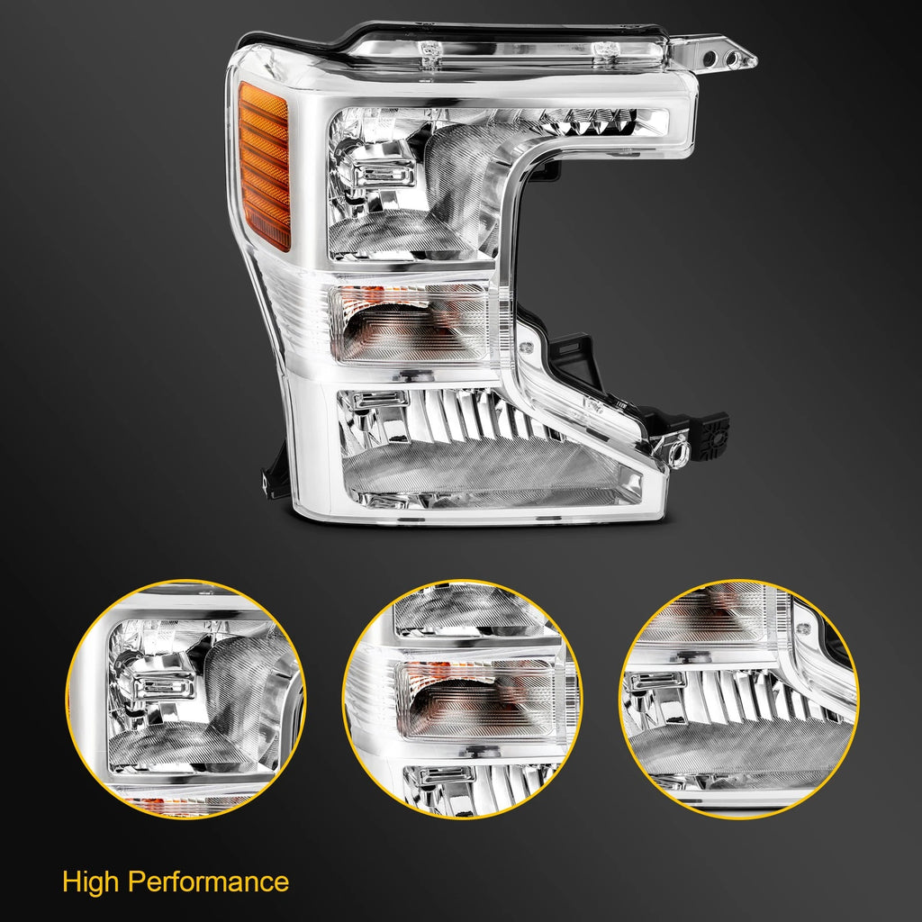Passenger Right Side Halogen Headlight for Ford F250 F350 Super Duty