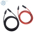 1 Pair 12AWG Solar Panel Extension Cable for Universal Use (15 FT)