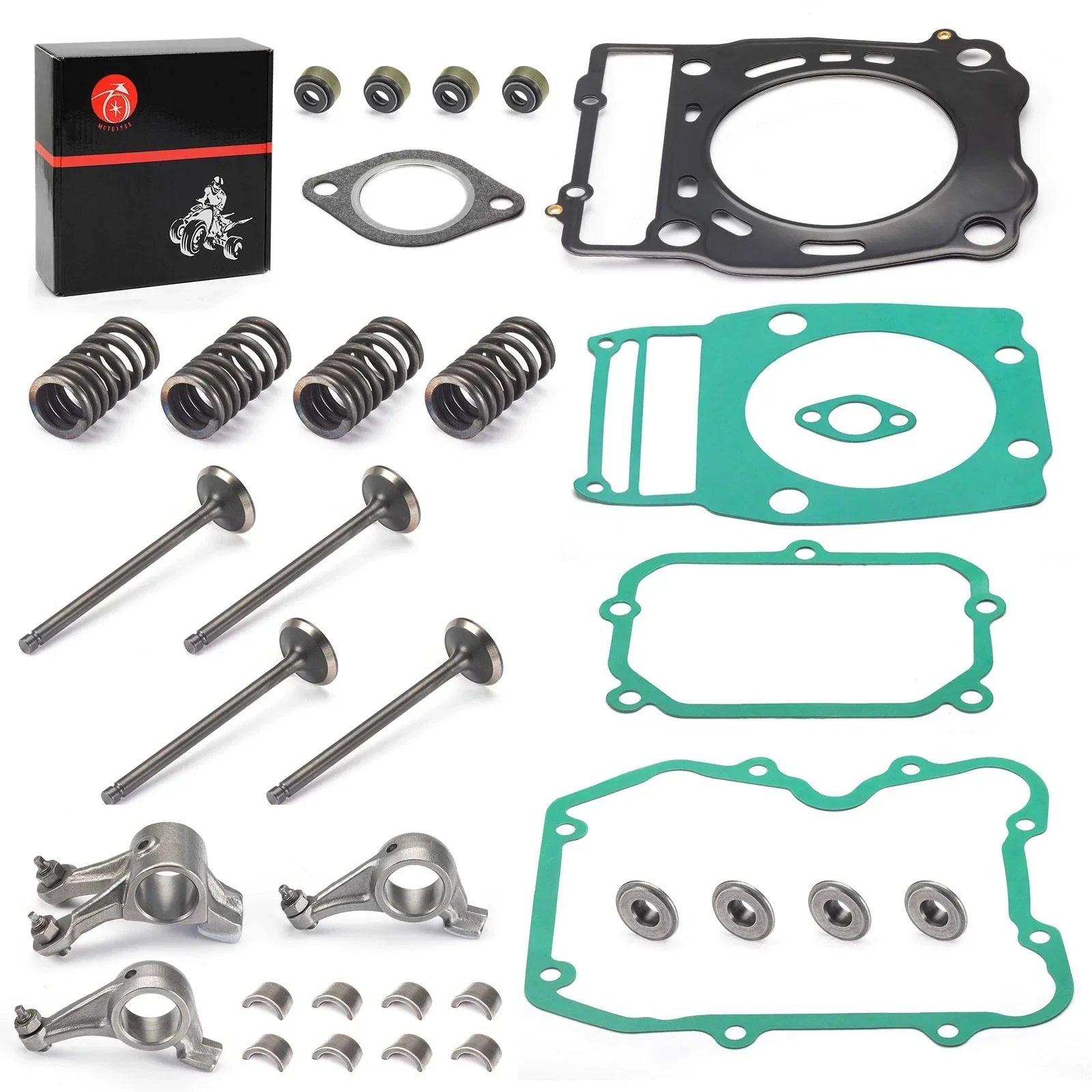 Rocker Arm w/ Cylinder Head Valve Gasket Kit for Polaris Ranger (2000–2010)