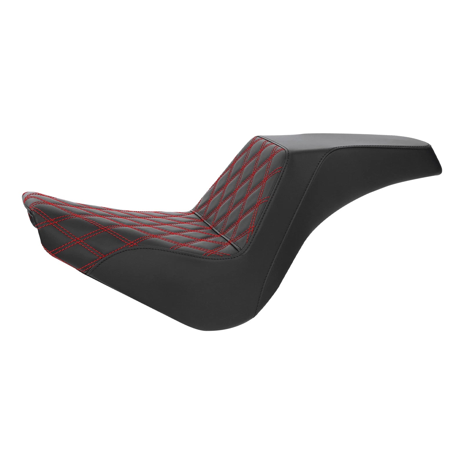 Driver Passenger Seat for Harley Softail Street Bob (2018–2023) Black Red