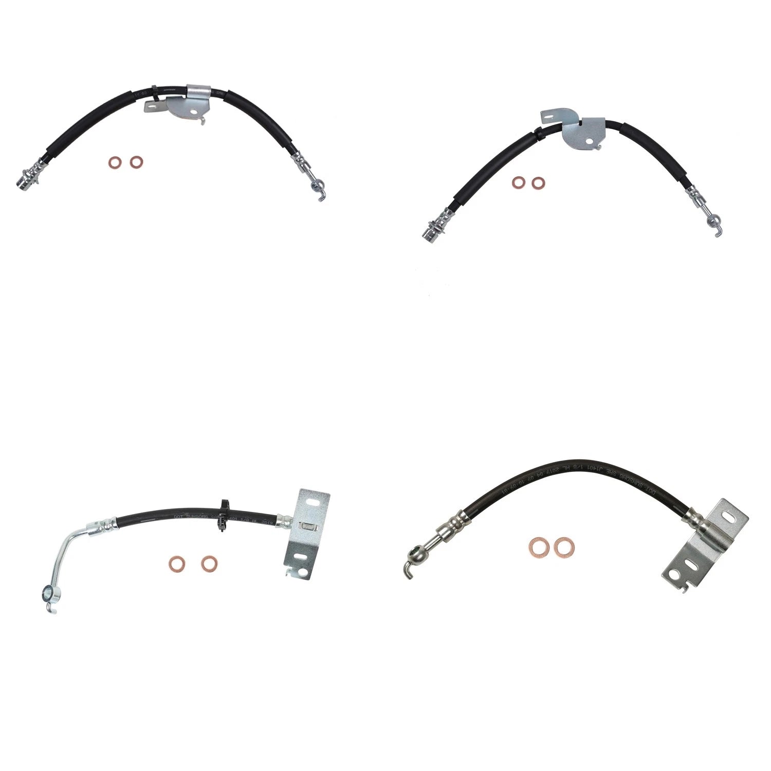 Sunsong Brake Hydraulic Hose Kit for Ford F-150 Lobo (2015–2020)