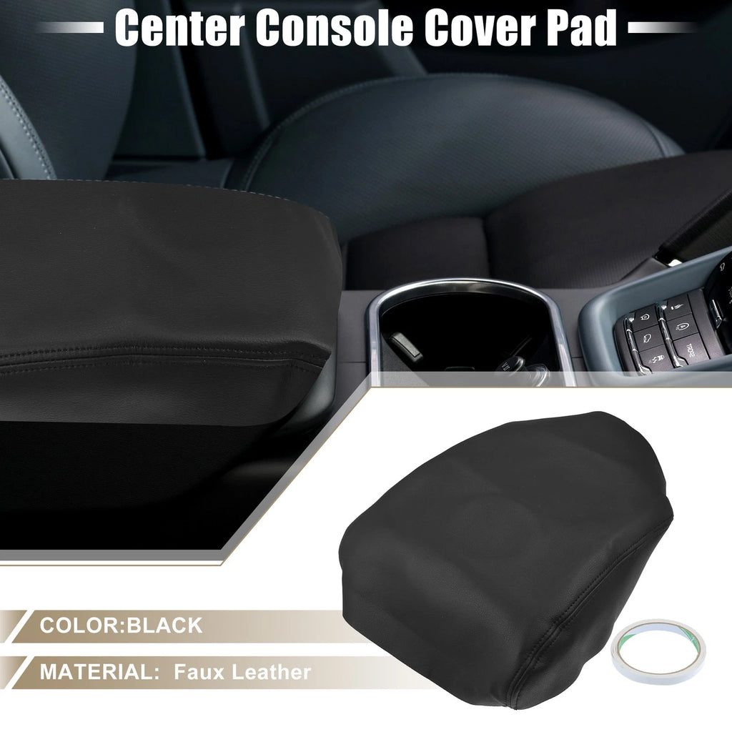 Center Console Cover Armrest Pad for Honda Ridgeline (2006–2014) Faux Leather Black