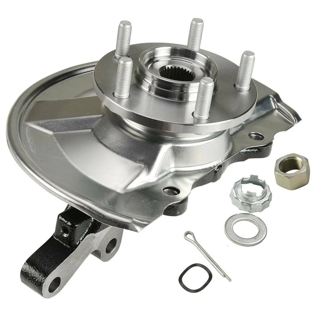 Front Steering Knuckle & Hub Bearing Pair for Jeep Compass (2007-2017)