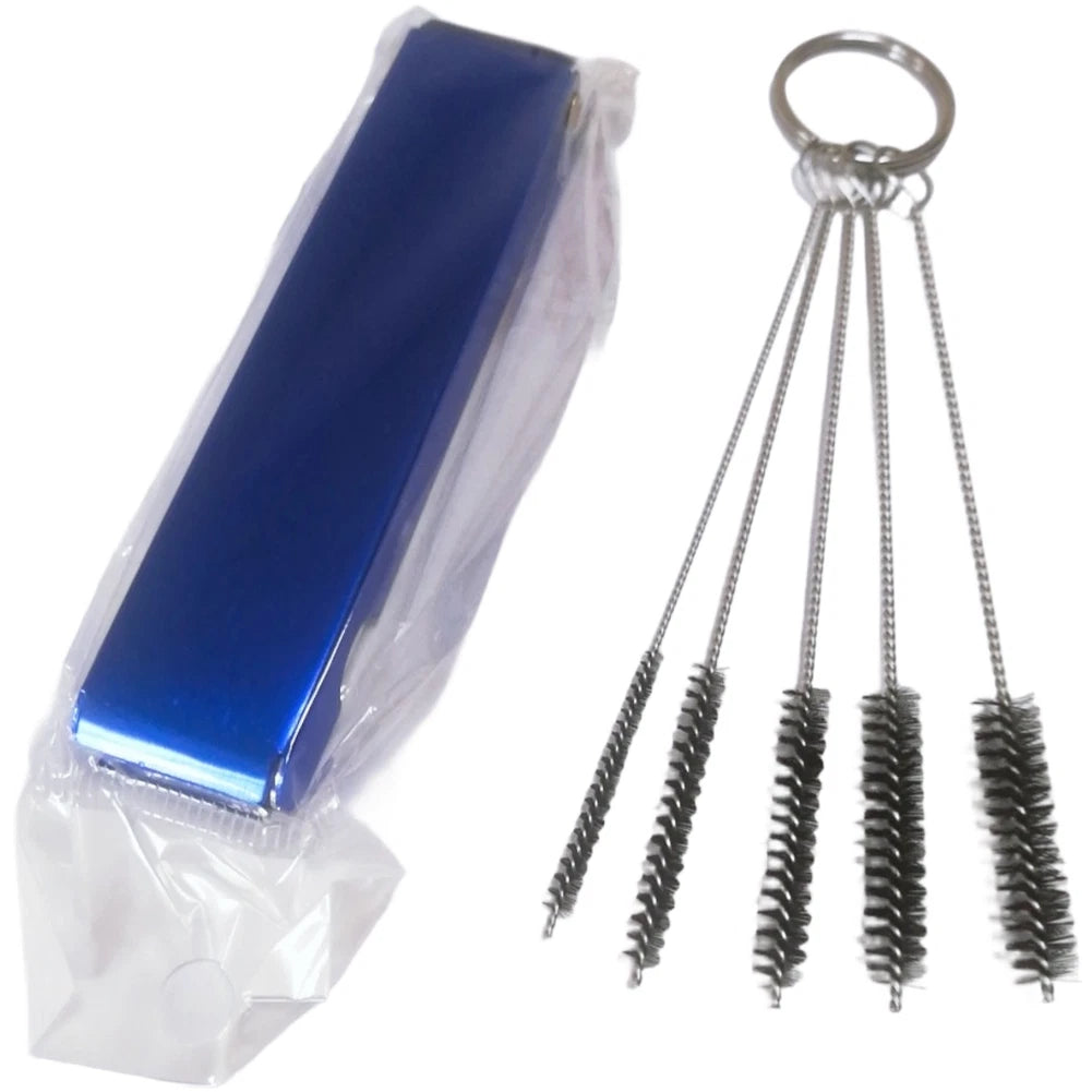 Carburetor Brush Set for Motorcycle Maintenance (Stainless, Nylon Bristles)