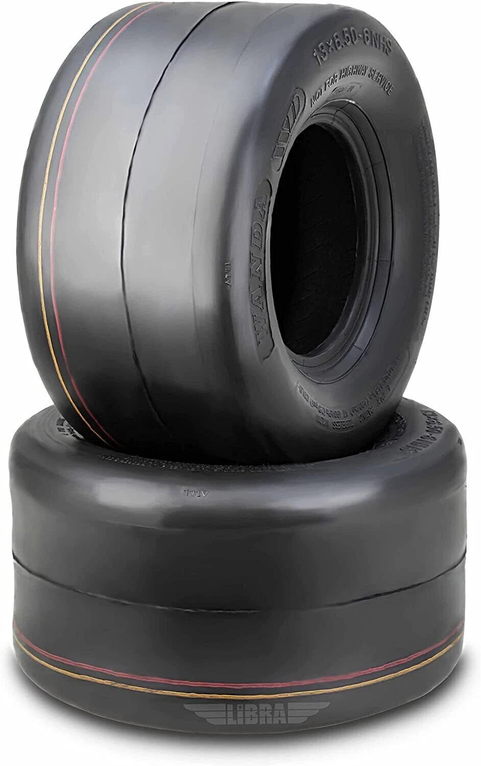 Set of 2 Turf Tires for Zero Turn Lawn Mower (13x6.5-6, 4ply)