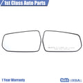 Pair of Rear View Mirror Glass with Backplate for Chevrolet Malibu (2016–2021)