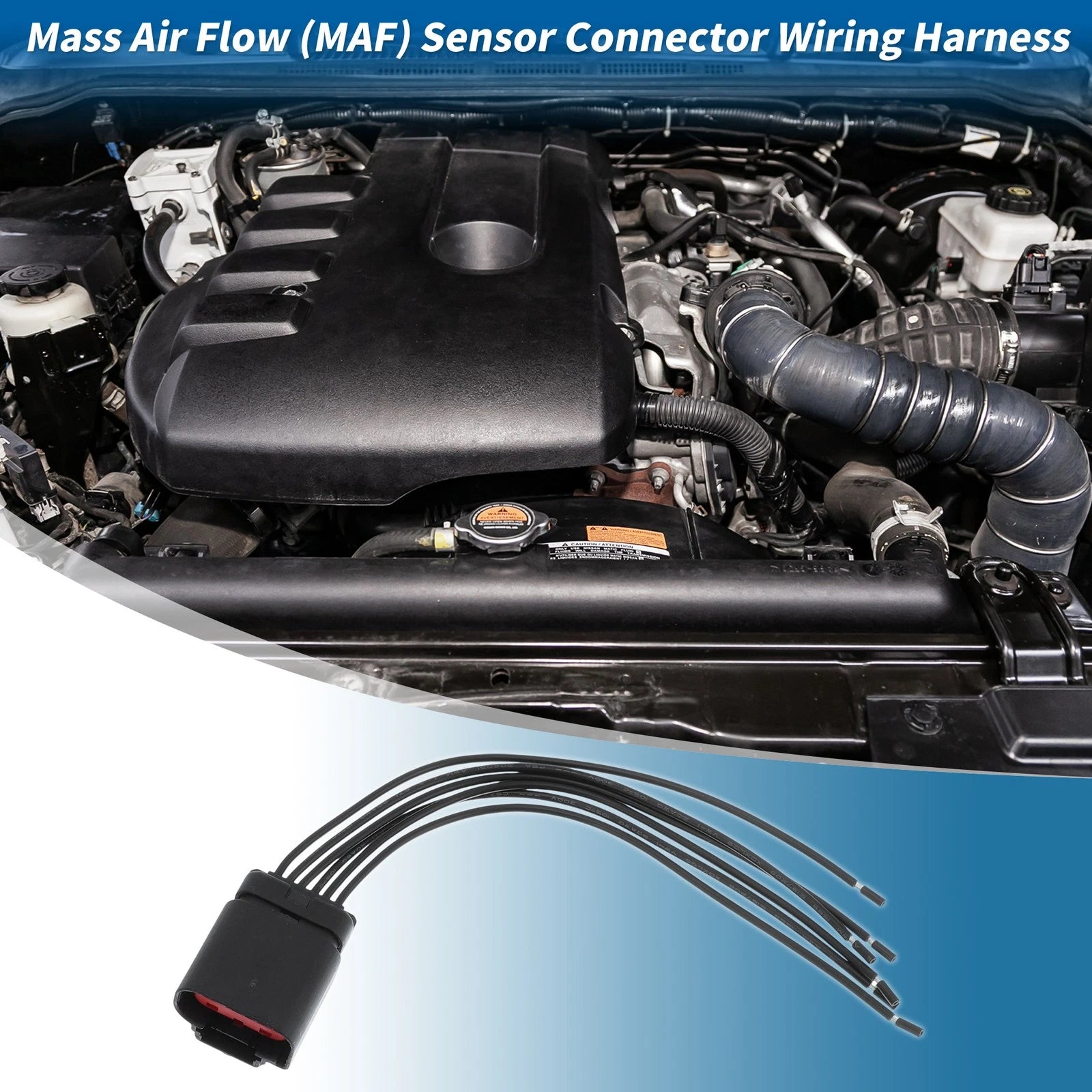 Mass Air Flow Sensor Connector Wiring Harness for Ford F150 F250 E150 E250 (1997–2021)