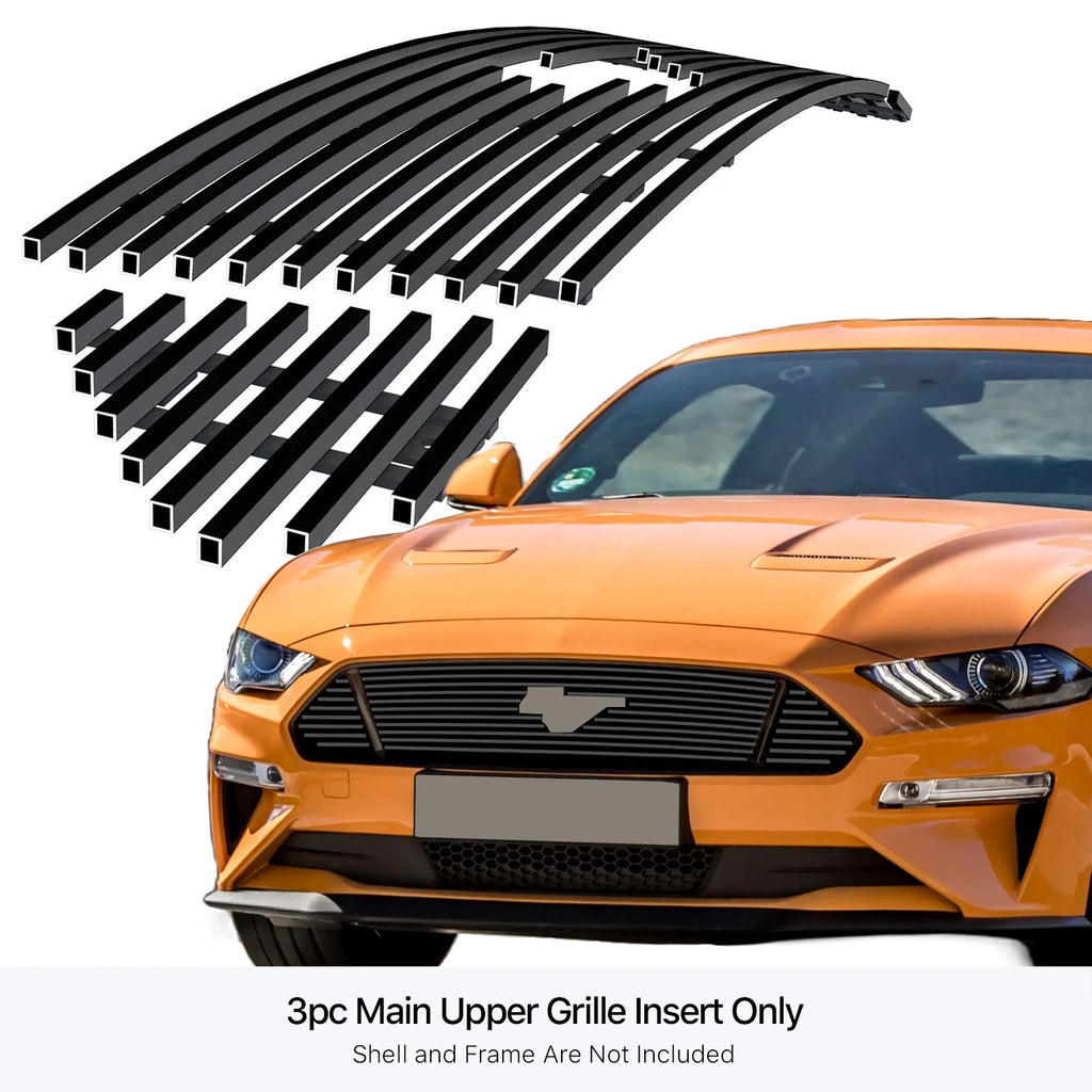 Stainless Black Billet Grille for Ford Mustang V8 GT (2018-2022)