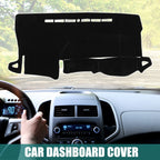 Dashboard Cover Mat for Toyota Voxy (2014–2023) - Black Polyester