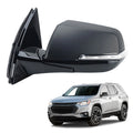 Side Mirror for Chevrolet Traverse (2018–2019) with Turn Signal, Left Driver, 7 Pins