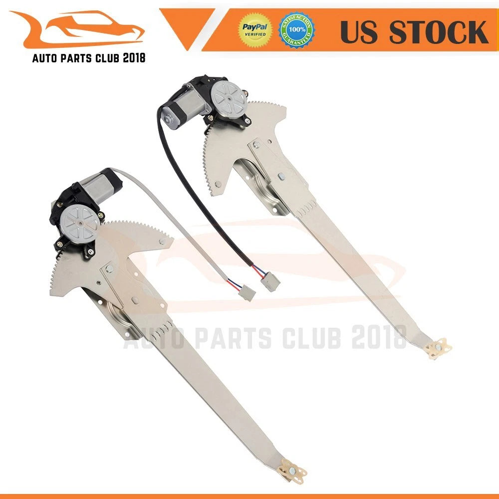 Set of 2 Window Regulators with Motor for Ford F150 (1981–1996)