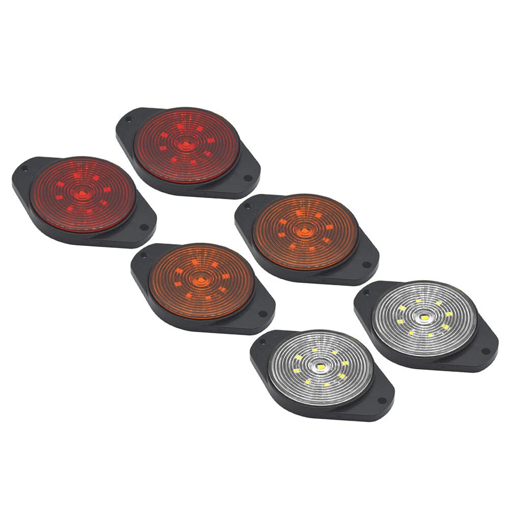 Round 9 LED Side Marker Lamp for Car Bus Truck Trailer (Universal)