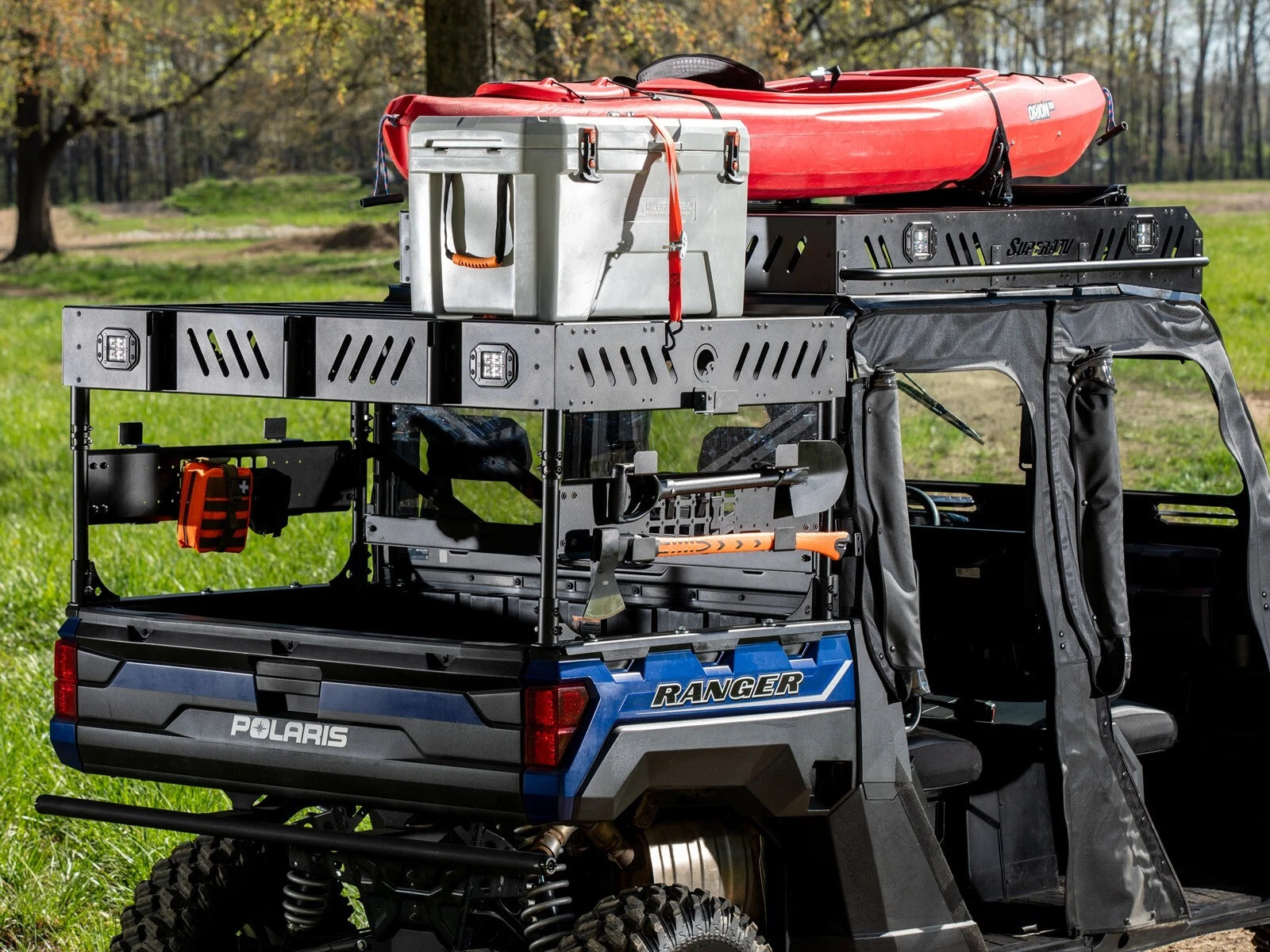 Outfitter Bed Rack for Ranger XP 570 FS (2 Cube Lights/1 Shelf)