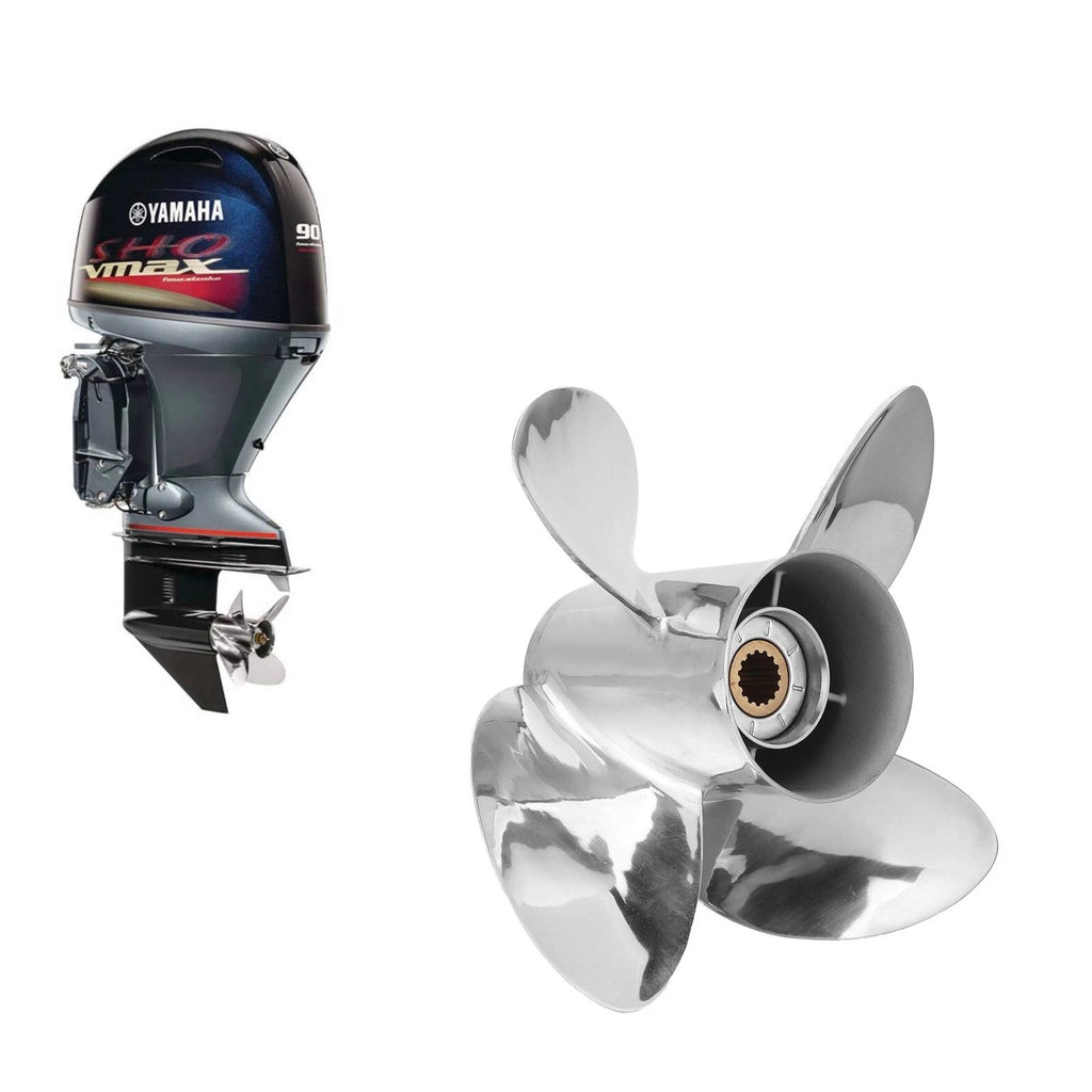 13 x 17 Outboard Boat Propeller for Yamaha 50-130 HP (15 Spline, RH)
