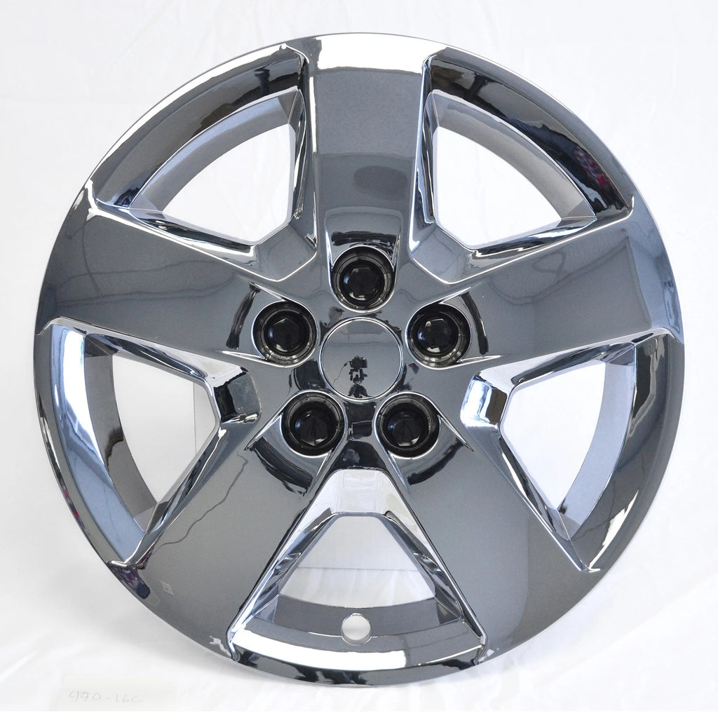 Chrome Bolt-On Wheel Covers Front for 2008–2012 Chevy Malibu (Qty 16)