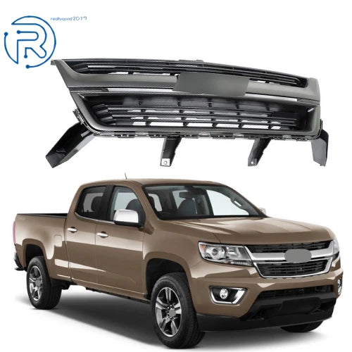 Front Upper Bumper Grille for Chevrolet Colorado (2015–2020) Gray