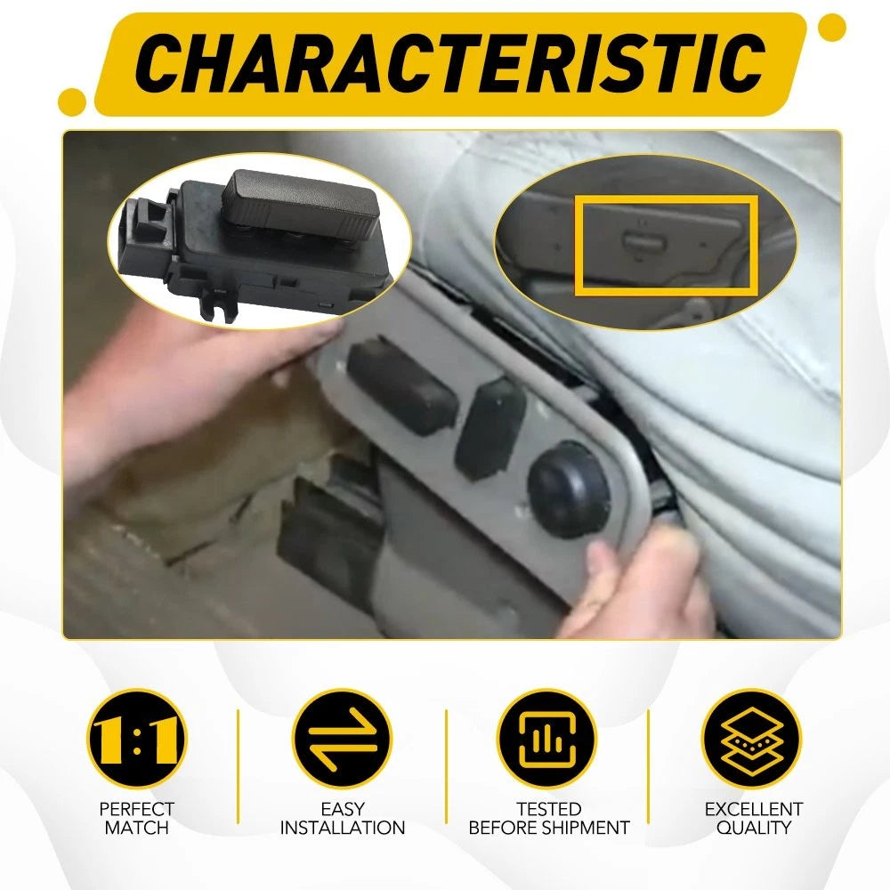 Power Seat Control Switch for Silverado 1500 2500 (Fits 12450256)