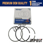Set of 4 Pistons with Rings for Kubota Bobcat S650 T630 T650 S630 (1G774-2112, V3307)