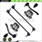 Front sway bar tie rod end with wheel hub bearing for Hyundai Santa Fe (2007–2012)