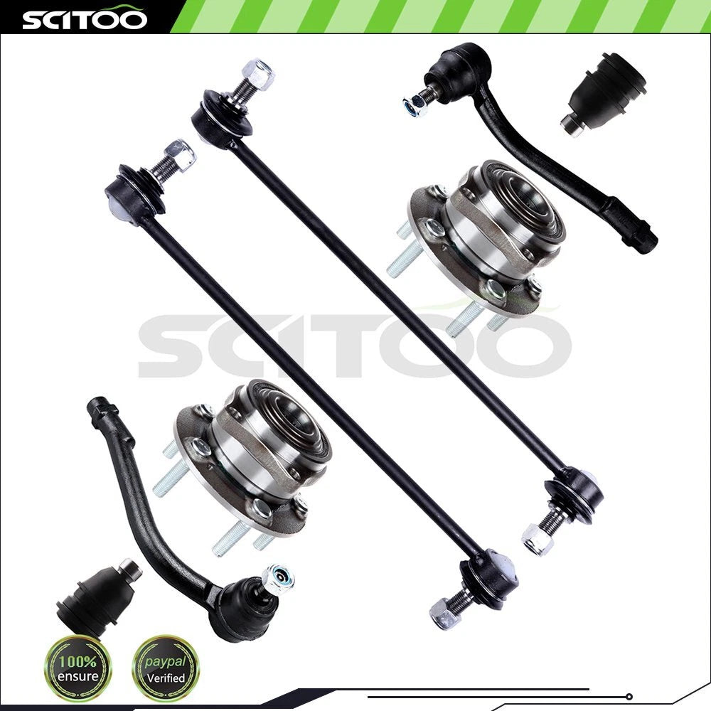 Front sway bar tie rod end with wheel hub bearing for Hyundai Santa Fe (2007–2012)