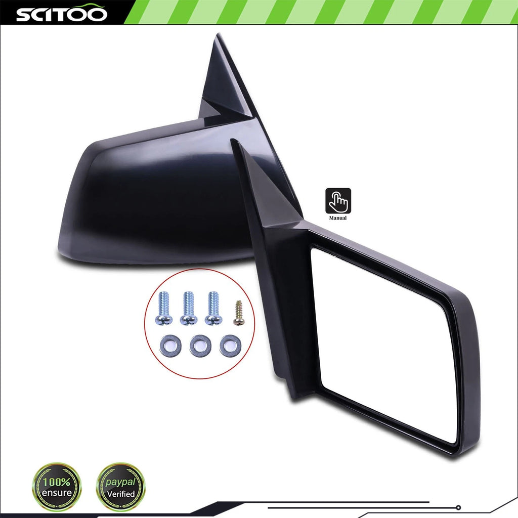 Manual Side Mirrors Pair for GMC Chevy Pickup Truck (1988–1998)