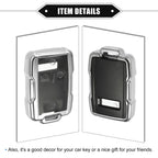Remote Keyless Key Fob Cover for Chevy Suburban (2015–2020) - Clear, 4 Buttons