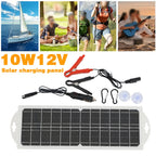 10W Monocrystalline Solar Panel 12V for Yacht Boat Vehicle
