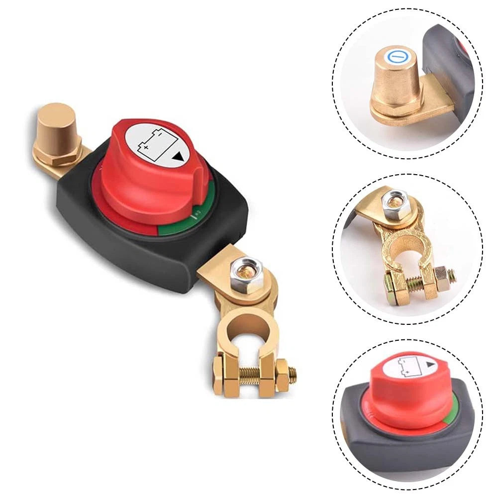 Marine Battery Disconnect Switch for ATVs Cars Boats (Waterproof)
