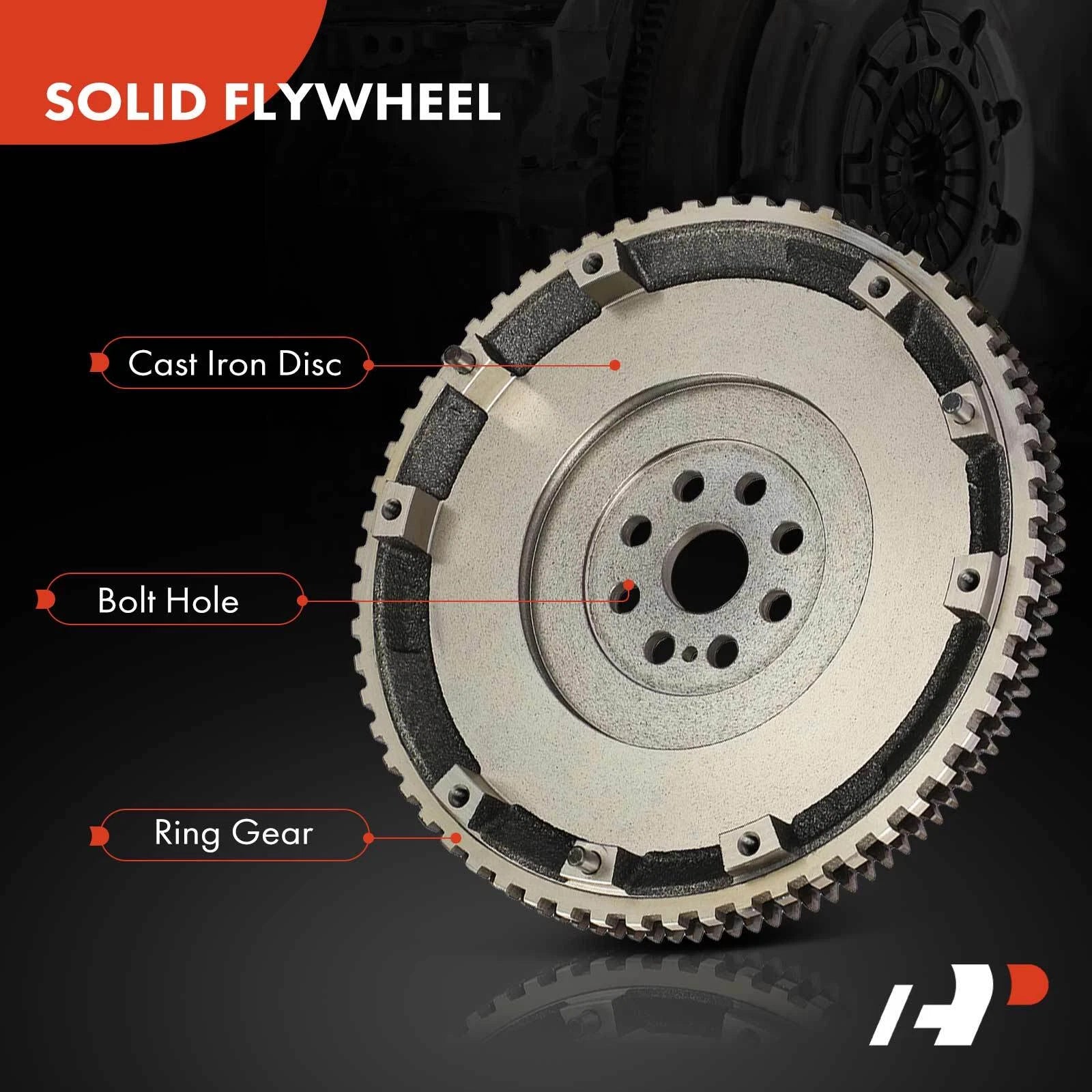 Clutch Flywheel for Kia Sephia, Spectra (1998–2004) 8 Holes 112T