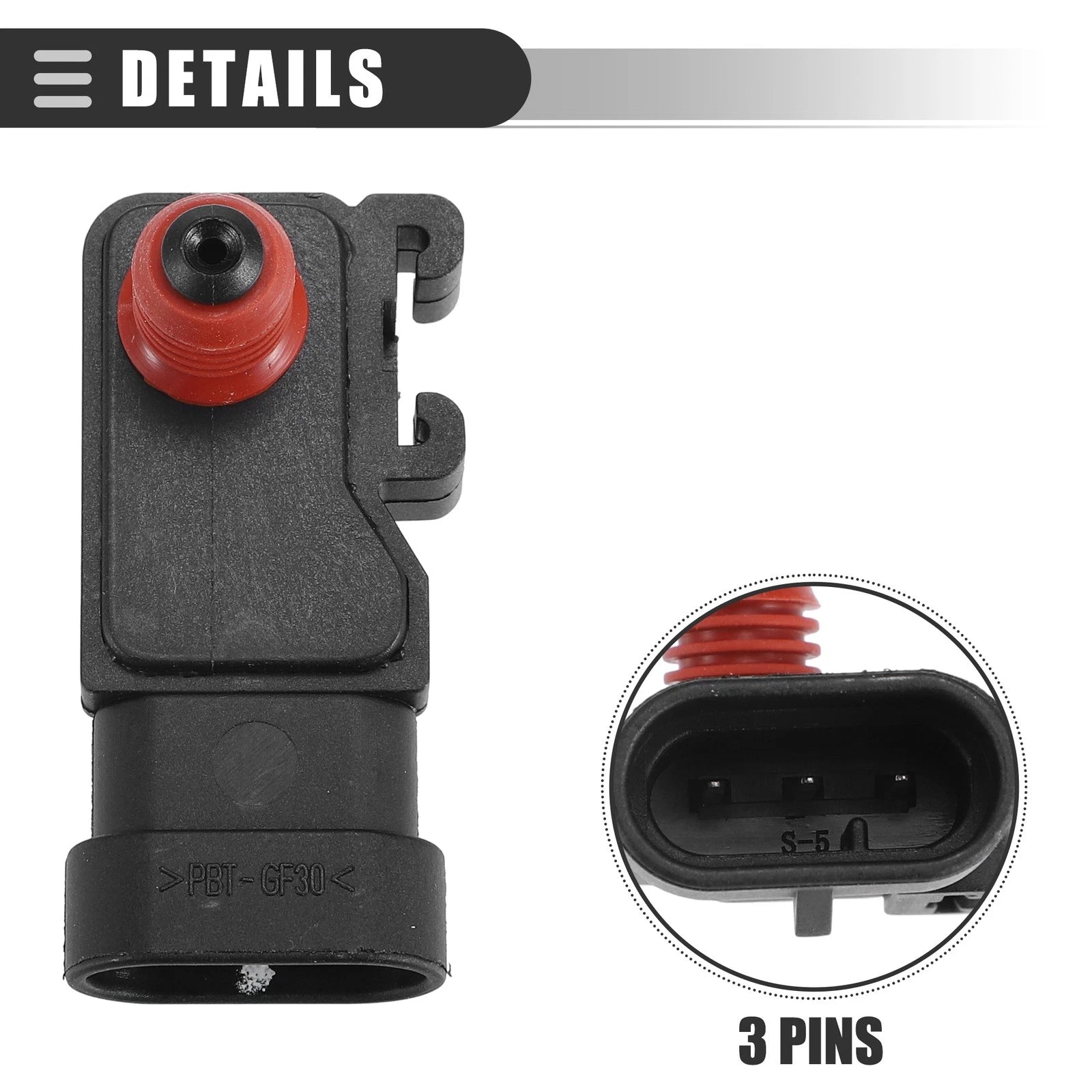 MAP Manifold Air Pressure Sensor for Chevrolet Cavalier 2.2L (1995–2005) No.16212460