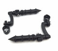 1" Black FootPeg Mounting Kit for Honda GoldWing VTX1300 Shadow Valkyrie