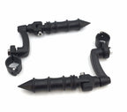 1" Black FootPeg Mounting Kit for Honda GoldWing VTX1300 Shadow Valkyrie