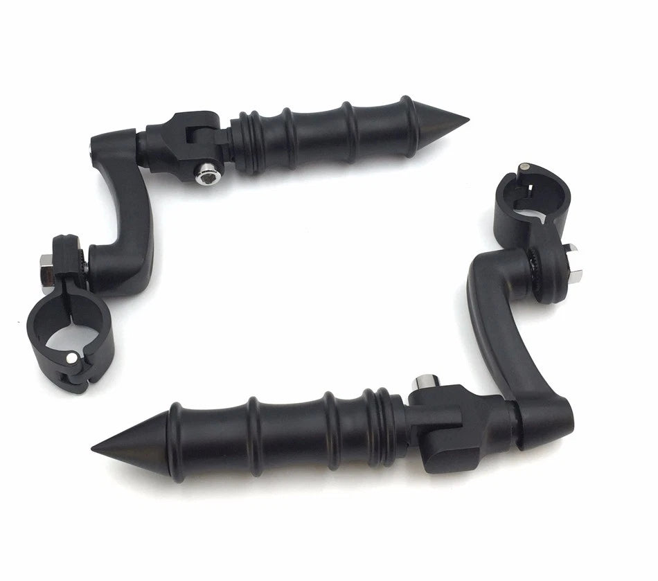 1" Black FootPeg Mounting Kit for Honda GoldWing VTX1300 Shadow Valkyrie