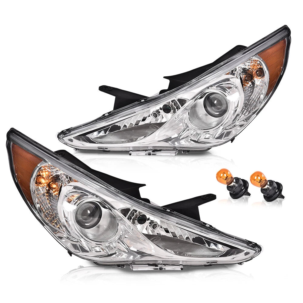 Chrome Housing Projector Headlights for Hyundai Sonata (2011–2014)